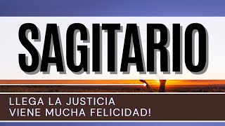 Sagitario Hoy ♐️  LLEGA LA JUSTICIA viene mucha felicidad [upl. by Areemas]