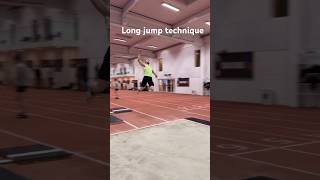 Long jump technique trackandfield olympicsport jumper [upl. by Nnylatsyrk]