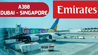 Flight Review Emirates A380  Dubai to Singapore  Economy Class [upl. by Berenice]