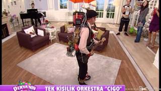 Amazing OneManBand Street Performer in Croatia CIGOmpg [upl. by Oriole]