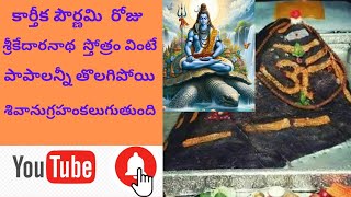 శ్రీ కేదార నాథ స్తోత్రం  Sri Kedara natha stotram వింటే పాపాలన్నీతొలగిపోయి శివానుగ్రహం కలుగుతుంది [upl. by Eisnyl998]