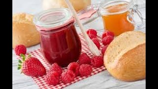 Eisaromen Jam on Scone Himbeere Marmelade auf Brötchen [upl. by Wylen292]