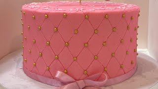 Butter Icing Cake Decoration with Diamond Embosser [upl. by Amada379]