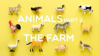 Learning Animals Names and Sounds for Kids 2021  Part 2 The Farm [upl. by Franciscka]