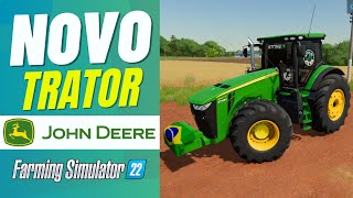 O Melhor Trator John Deere 8R Brasileiro Escape Direto Muito Realista Exclusivo Para PC [upl. by Amaerd]