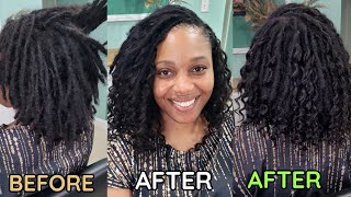 I ADDED CURLY CROCHET HAIR TO REAL LOCS  Boho Locs  HOW TO CHANGE UP YOUR LOCS [upl. by Yenwat291]