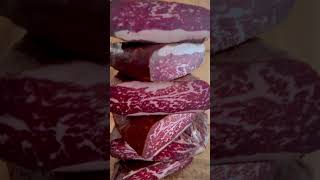 basturma food pastirma basterma delicious armenia shorts fyp dry cured beef meat love [upl. by Nachison]