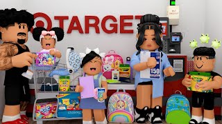 FAMILY BACK TO SCHOOL SHOPPING MY FIANCÉ LOST HIS JOB  Bloxburg Family Roleplay [upl. by Aryn]