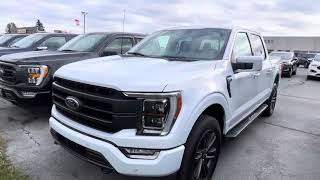 2022 Ford F150 Lariat Sport Space White [upl. by Sitoiyanap]