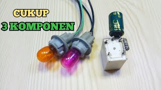 Cara Membuat Flasher Motor Dengan Relay 5 pin  Flasher Sein Motor [upl. by Anaer11]