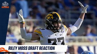 Draft Reaction Riley Moss adds speed turnover capability to Broncos secondary [upl. by Elitnahc463]