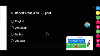 Robert Frost is an  poet [upl. by Carboni]