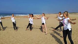 Concours de Miss Aquitaine  les candidates sur la plage dAnglet [upl. by Anitap726]