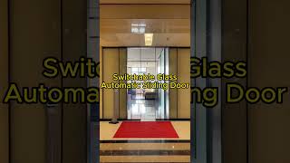 Electric switchable glass automatic sliding door operators Biparting door partitionpartition [upl. by Hotze]