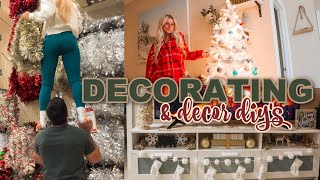 VLOGMAS DAY 1 decorating for Christmas amp decor diys [upl. by China]