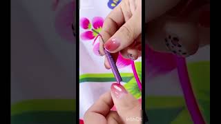 embroidery designs flowers🌹💐drawing flower designssong hoopart embroidey art embrembroidery [upl. by Maggy]