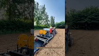 Rotary tillage ridging and film covering machine ridging Unfold [upl. by Bannasch]