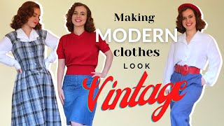 How To Make Modern Clothes Look Vintage [upl. by Aramois393]