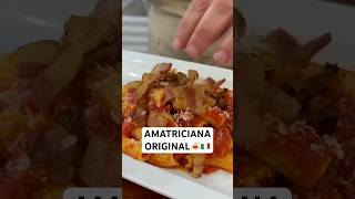 🍝🛑Pasta AMATRICIANA ORIGINAL🇮🇹chefroberta pasta food [upl. by Ahsitam]