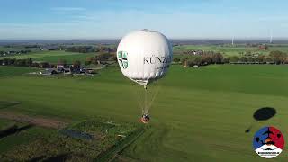 Gasballoon landing DOEGP at Didam Drone footage [upl. by Demeter]