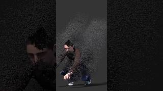 DISINTEGRATION EFFECT cgi 3d animation vfx vfxshorts houdini houdinifx avengers [upl. by Munroe471]