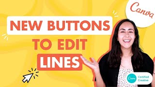 How to edit a line in Canva  Canva Tutorial  New Canva Feature to design like a Pro for Free [upl. by Schulman]