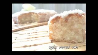 Egg Less Coconut Cake  How To Make Coconut Cake  Eggless Recipe  Homemade Coconut Cake [upl. by Hilda]