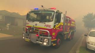 BUSH FIRE WATTLE GROVE 140418 [upl. by Sherrie]