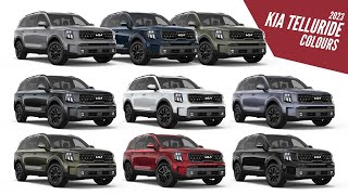 2023 Kia Telluride  All Color Options  Images  AUTOBICS [upl. by Busch]