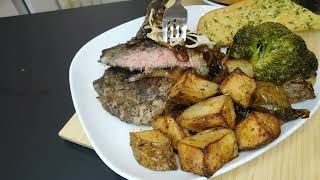 Sous vide ribeye roasted potatoes amp broccoli [upl. by Stilu647]