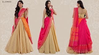 How To Drape Your Saree With A Lehenga  Silk Saree Hack [upl. by Merriman]