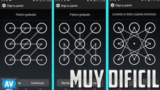 Los patrones mas difíciles para android  Protege tu movil 2018 [upl. by Osborne]