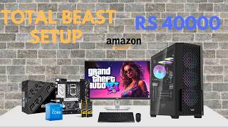 Pc build under 40k with Intel budget king i5 12400 ideal for productivity  full setup pc build [upl. by Landau]