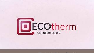 ECOtherm FussbodenheizungFrässystem [upl. by Adniral]