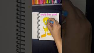 Cute Rainbow Tweety 🌈🔥🌈Drawing shorts drawing ytshorts kids kidsdrawing [upl. by Eerised]