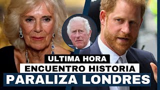 EL ENCUENTRO DEL PRÍNCIPE HARRY y REINA CAMILA por CIRUGÍA DEL REY CARLOS III ¡QUE PARALIZA LONDRES [upl. by Eward]