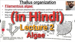 Algae Lecture 2  Thallus Organisation  in Hindi [upl. by Alyks921]