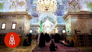 Behold the Shimmering Beauty of Irans Glass Mosque [upl. by Guilbert]