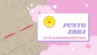 Punto erba • Stem stitch 🧵 Tutorial ricamo moderno [upl. by Feltie]