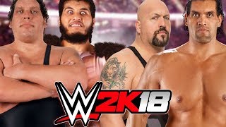 Andre The Giant and Giant Gonzalez vs Big Show and The Great Khali [upl. by Dene]