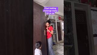 Bangles making challenge with Mumy  Navratri churi making ideas at home shorts viral [upl. by Aiuqal]