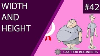 CSS Tutorial For Beginners 42  Width amp Height [upl. by Hazlip]