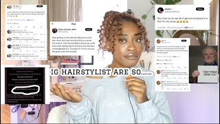 No 4C Hair Allowed IG hairstylist amp their blatant unprofessionalism [upl. by Sregor405]