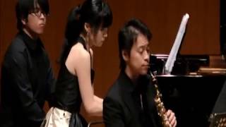 JeanMichel DamaseTrio pour Saxophone SopranoSaxophone Baryton et Piano 1mov [upl. by Neerom]