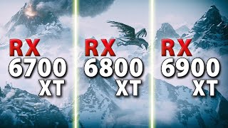 RX 6700 XT vs RX 6800 XT vs RX 6900 XT  Test in 8 Games  1440p 4k [upl. by Gnirps]