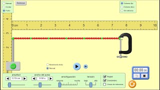 Tarea de simulación 6 Alternativa Ondas en cuerdas Pulsos en una cuerda [upl. by Fasto]