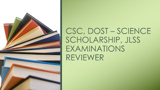 Reviewer for Civil Service DOST Scholarship JLSS Examinations [upl. by Jarid800]