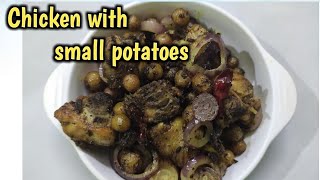 chicken with small potatoes recipe  By Sweety Deori Kitchen [upl. by Aiela]