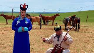 Mongolian long song Urihan hongor salhi  Long song singer Dolgorsuren Bagaa [upl. by Cassidy610]