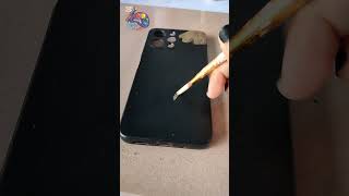 Waste phone cover painting ideas Acrylic painting art acrylic painting diy youtubeshorts [upl. by Serene743]